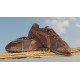 Tennis Rasteira brown & vegetable leather