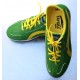 Tennis Rasteira Green / Yellow stripes