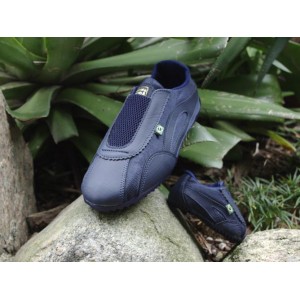 Sapatilha Slim Vintage Azul Marinho Elastico