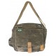 Small shoulder bag in truck's canvas with flap