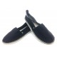 Alpargatas Negras Unisex con suela de Chanclas