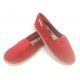 Alpargatas Rojas Unisex con suela de Chanclas