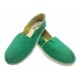 Alpargatas Verde claro Unisex con suela de Chanclas